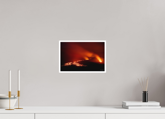 12 x 8″, Print with Matte Lamination Island of Fire