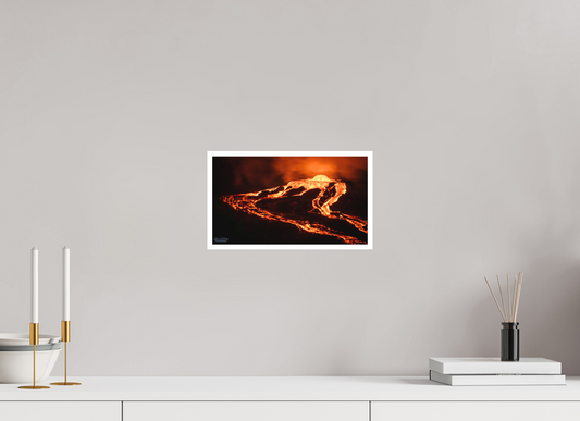 12 x 6.8″, Print with Matte Lamination (03E) Lava Dream