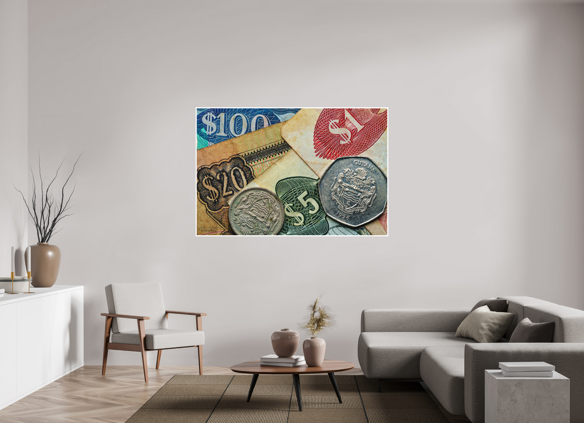 66 x 44″, Print with Matte Lamination Currency and Culture