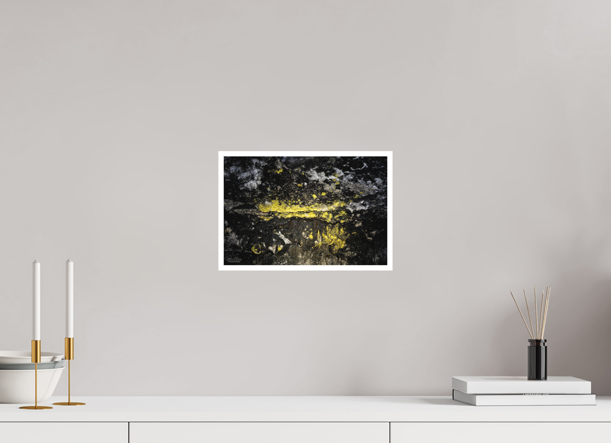 12 x 8″, Print with Matte Lamination Luminous veins of the Kaūmana caves 1