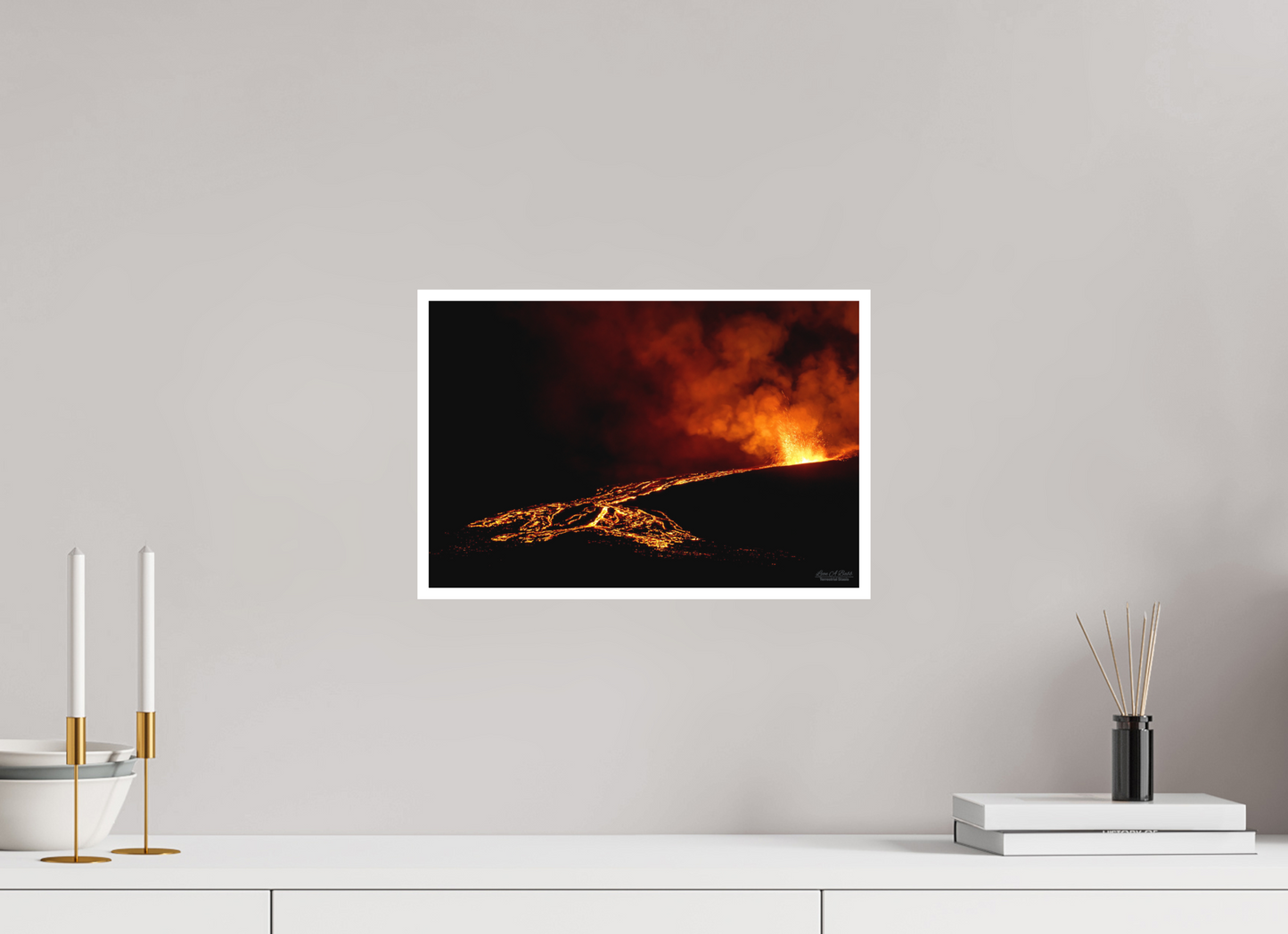 15 x 10″, Print with Matte Lamination Flux of Flame