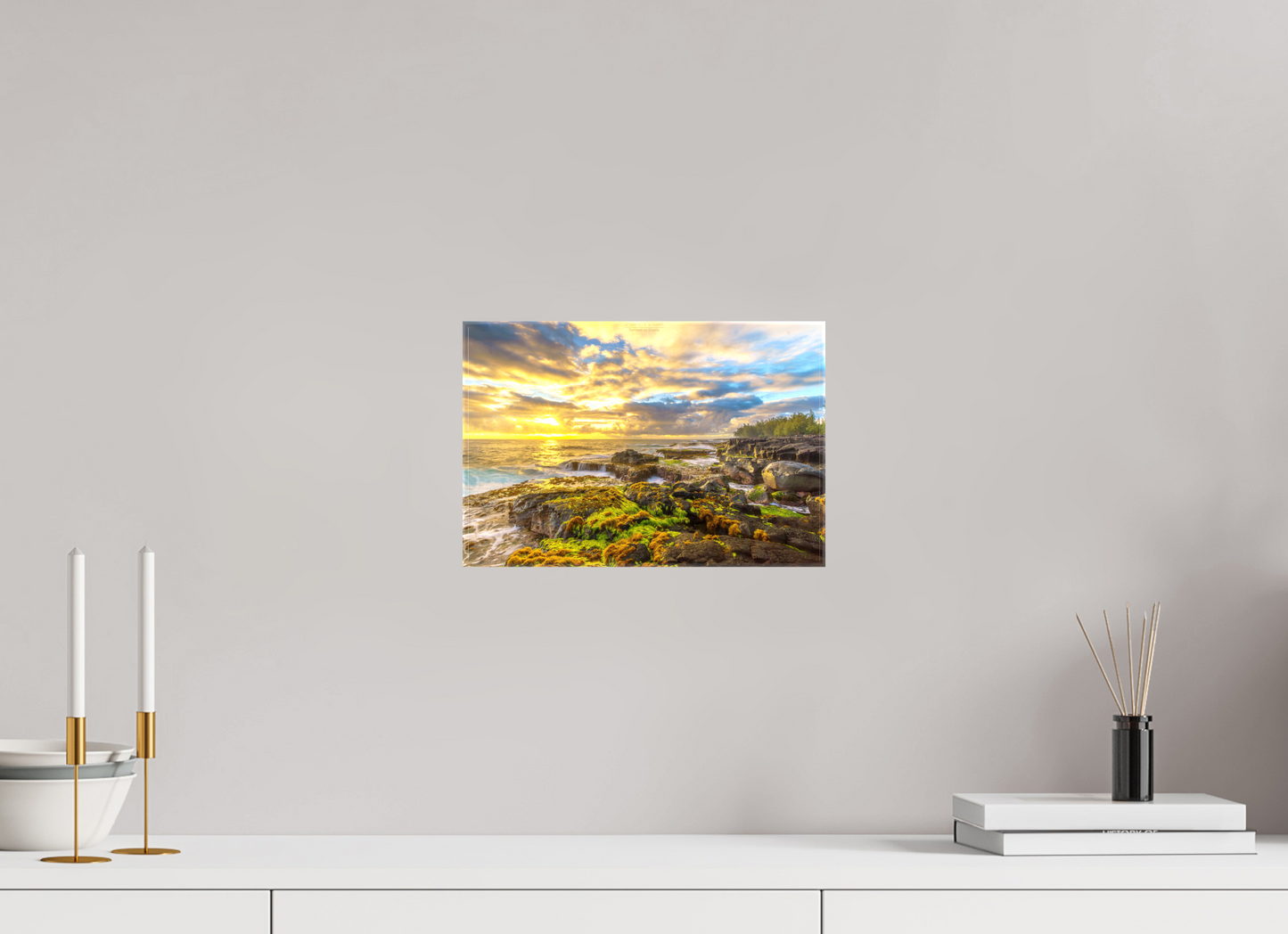 12 x 8″, Glossy Canvas (05C) Coastal Radiance at Maku’u