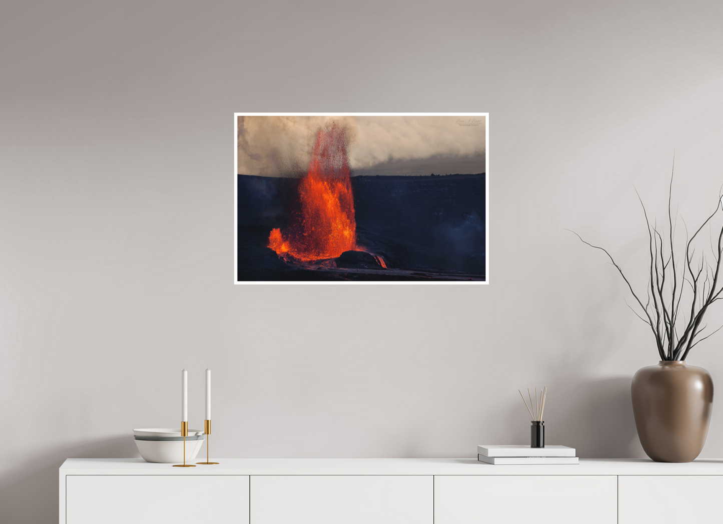 30 x 20″, Photo Print with Matte Lamination (03D) Kilauea Eruption