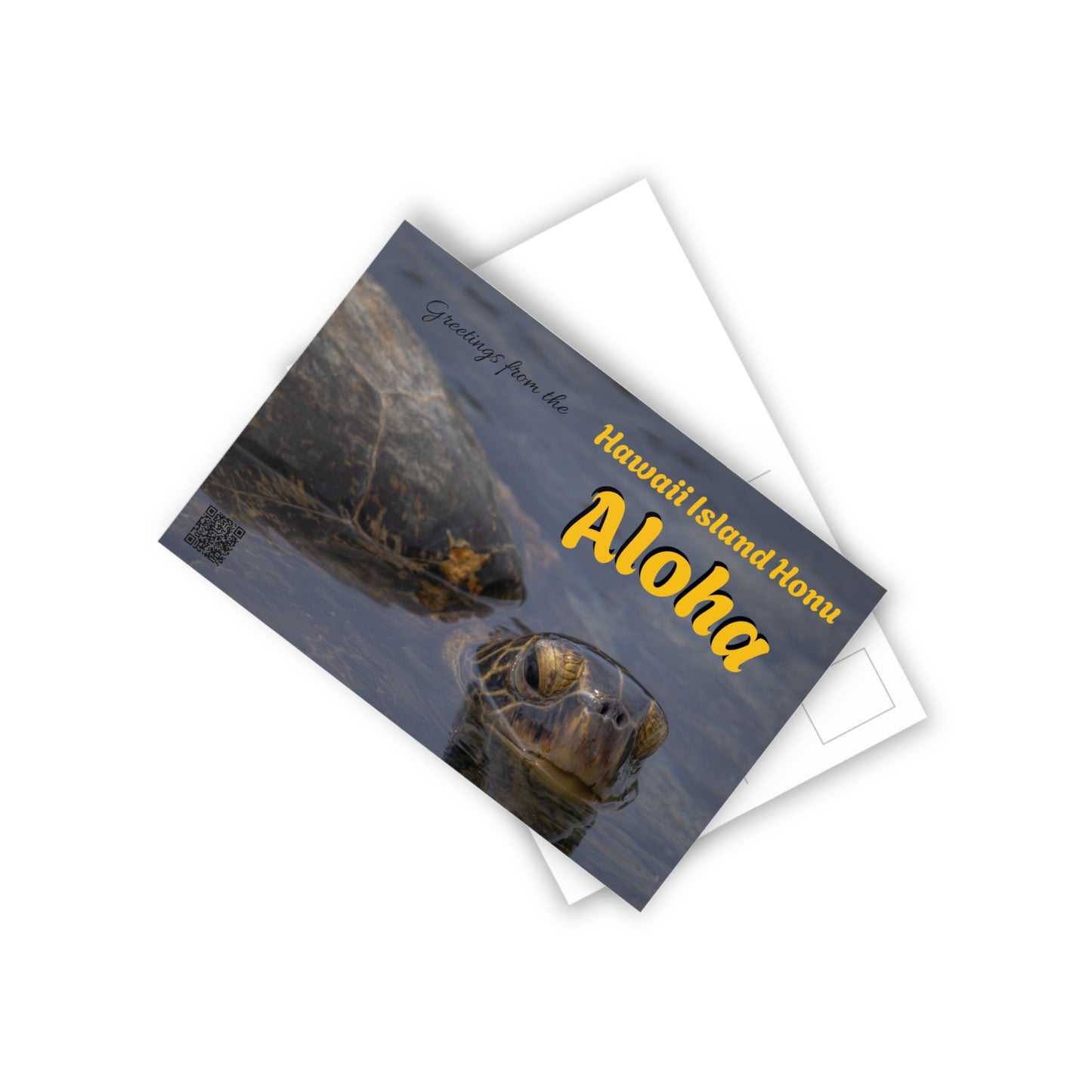 (02B) Postcard Set (10) - Hawaii Island Honu