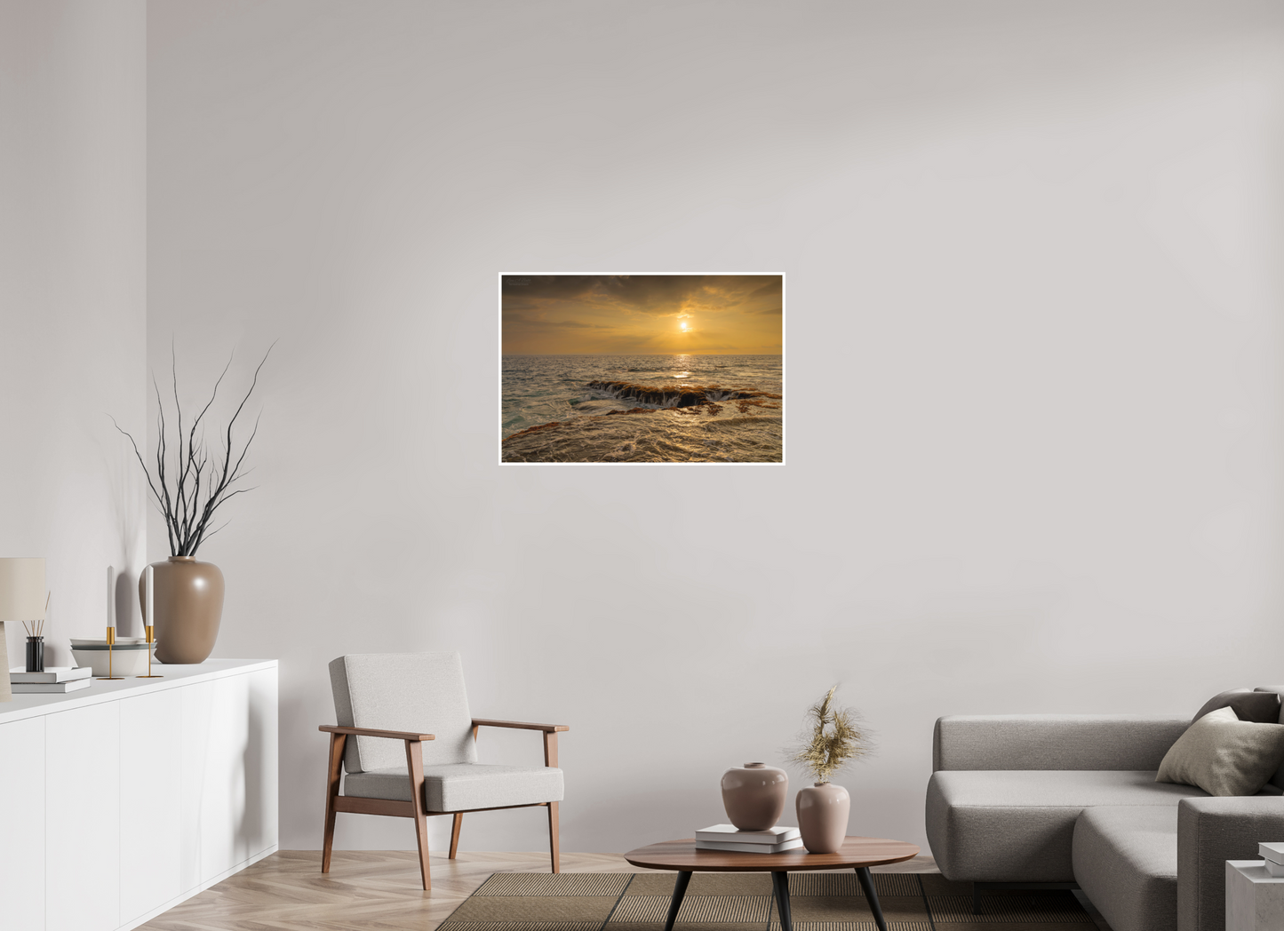 36 x 24″, Print with Matte Lamination Sunset Cascade