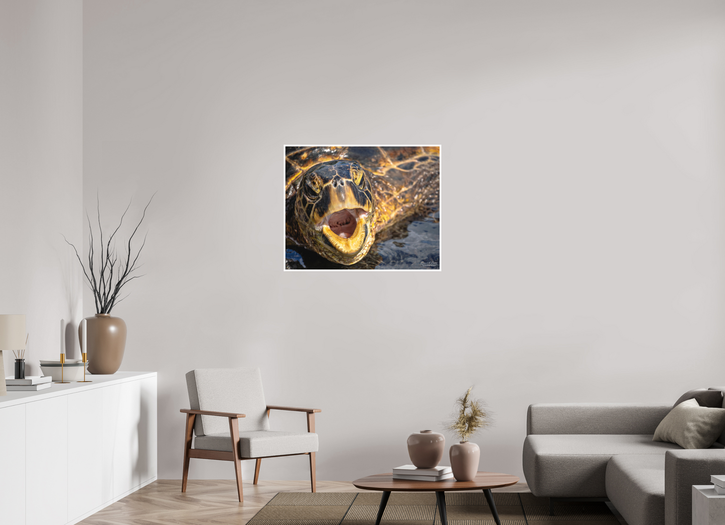 35 x 28″, Print with Matte Lamination (000) Honu’s Serenade