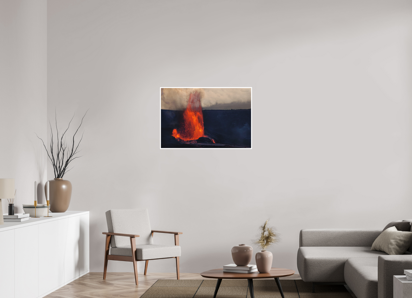 36 x 24″, Photo Print with Matte Lamination (03D) Kilauea Eruption