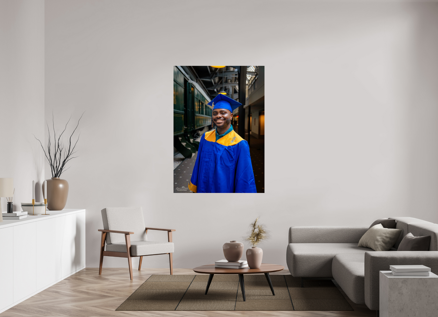 43 x 60.2″, Photo Print Under Acrylic Glass (15B) Joseph’s High School Graduation
