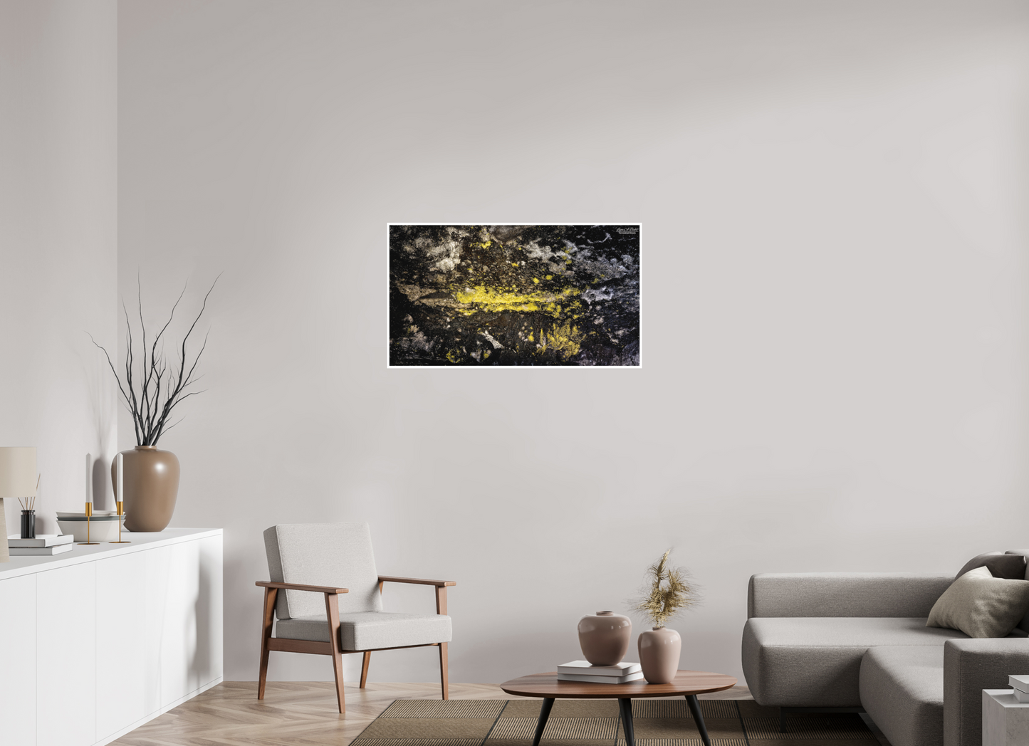 40 x 22.5″, Print with Matte Lamination (10B) Luminous veins of the Kaūmana caves 2