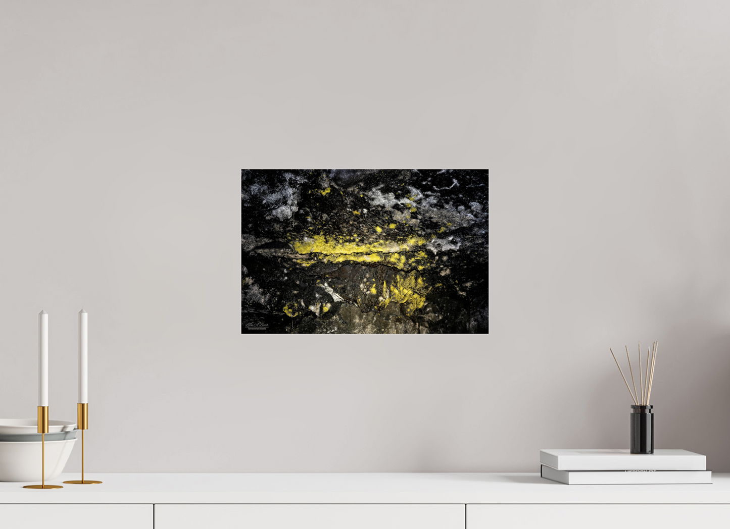 15 x 10″, Photo Print Under Acrylic Glass Luminous veins of the Kaūmana caves 1