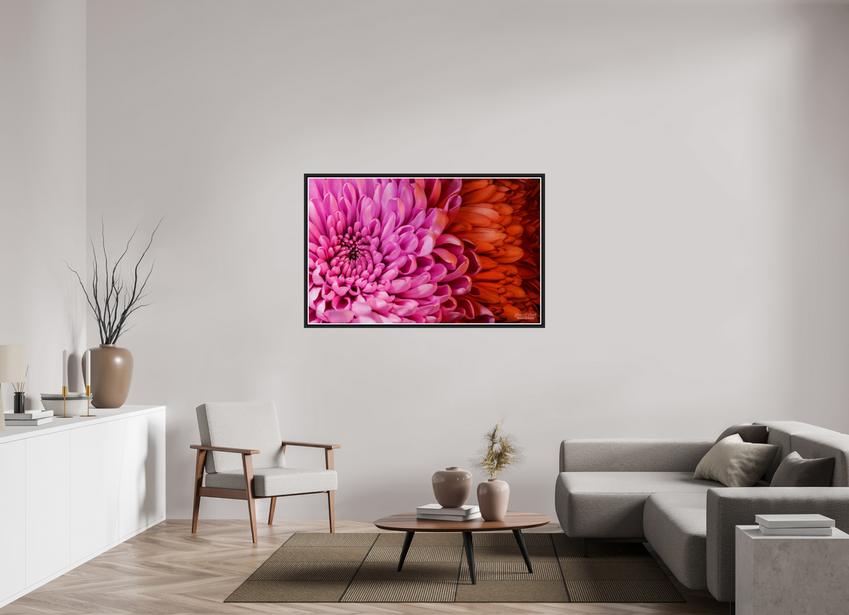 56 x 35″, Black Matte Floater Frame with Acrylic Glass ??