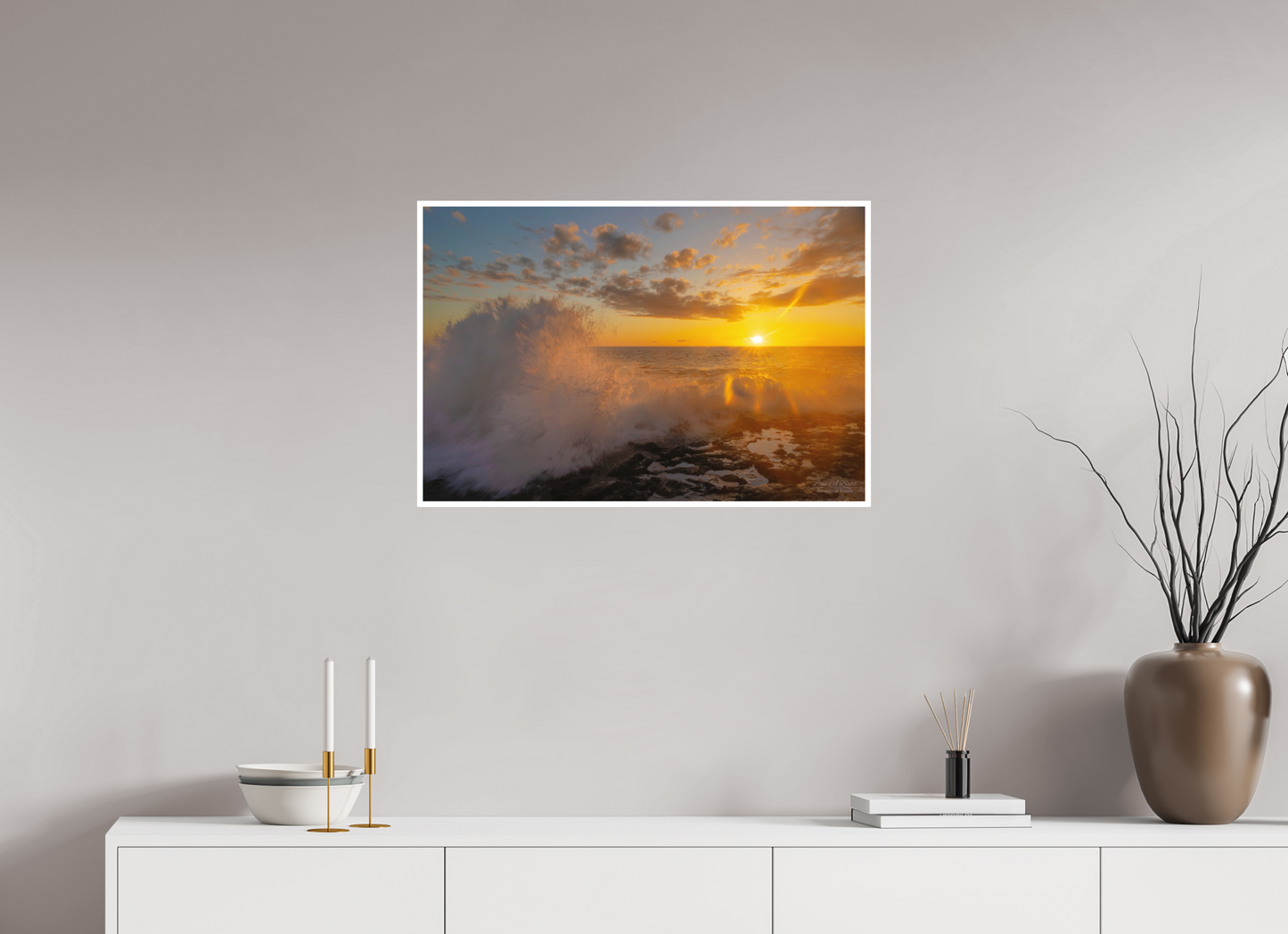 30 x 20″, Photo Print with Matte Lamination (05A) Kona Wave