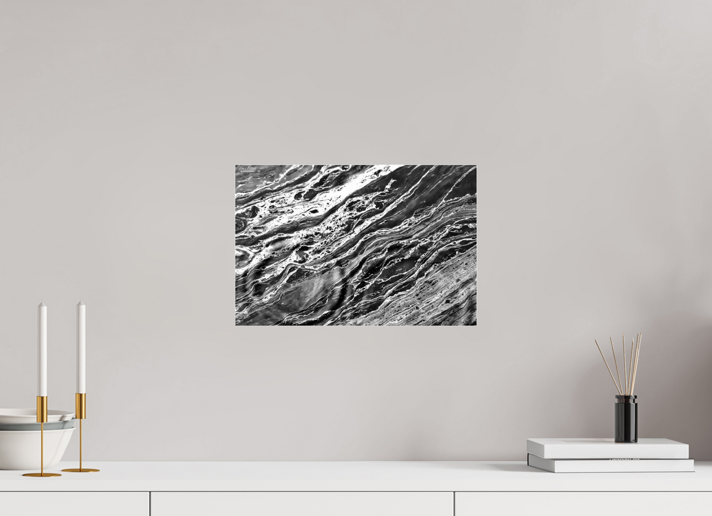 15 x 10″, Photo Print Under Acrylic Glass Aqua Sculpture