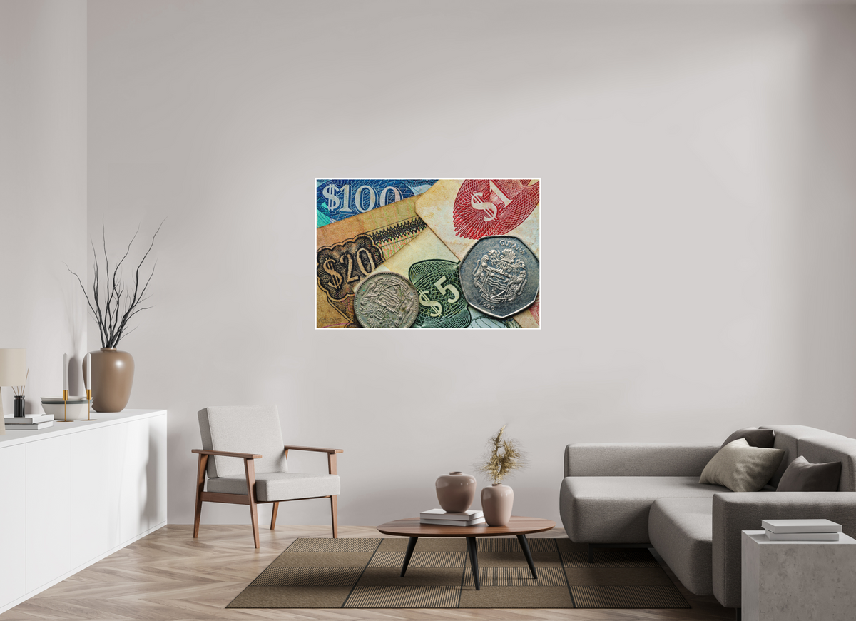 54 x 36″, Print with Matte Lamination Currency and Culture