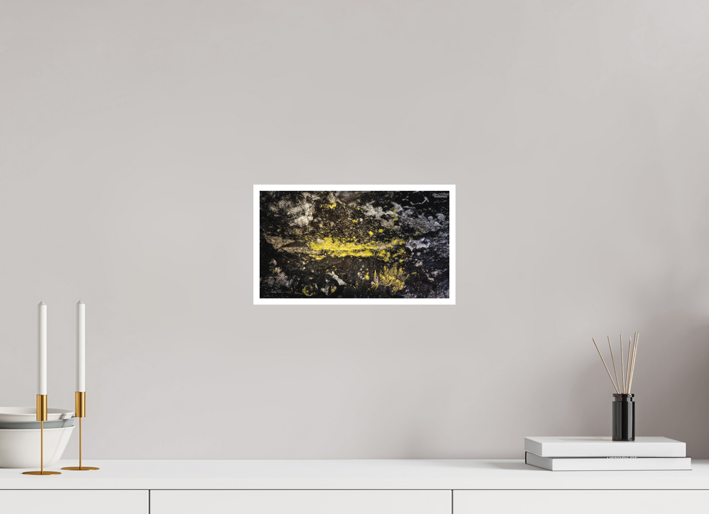12 x 6.8″, Print with Matte Lamination (10B) Luminous veins of the Kaūmana caves 2