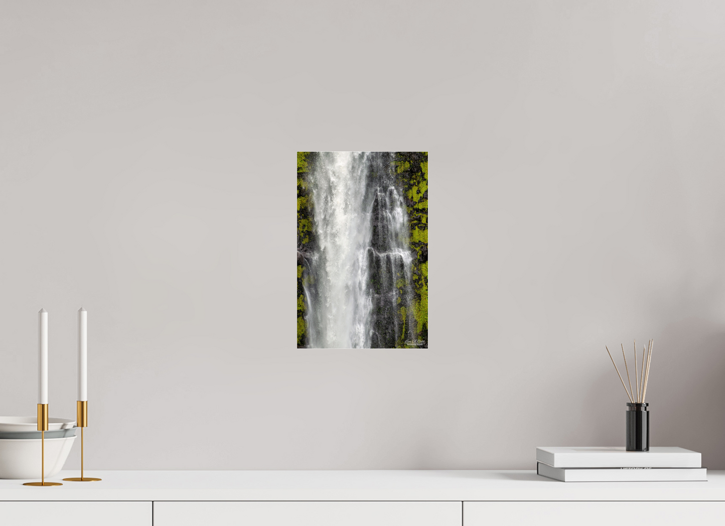8 x 12″, Photo Print Under Acrylic Glass (04D) Akaka Falls Cascade