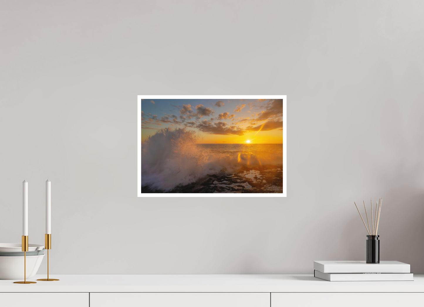 15 x 10″, Photo Print with Matte Lamination (05A) Kona Wave