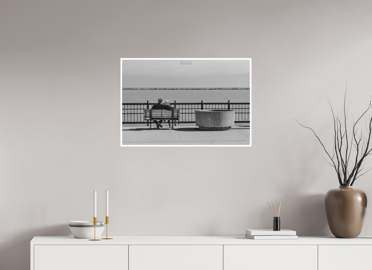 30 x 20″, Print with Matte Lamination (15A) Lovers in Chicago