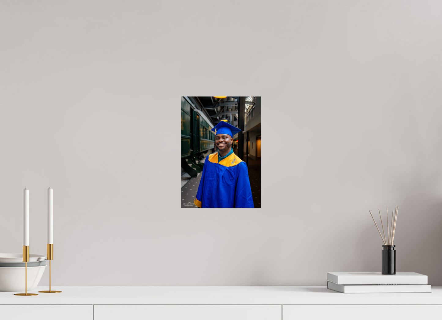 8 x 11.2″, Photo Print Under Acrylic Glass (15B) Joseph’s High School Graduation