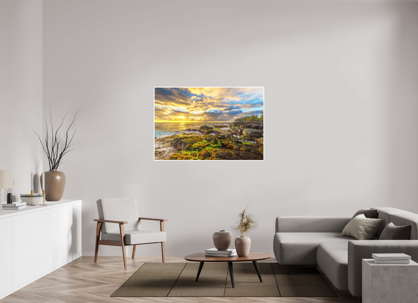 54 x 36″, Photo Print with Matte Lamination (05C) Maku’u Sunrise