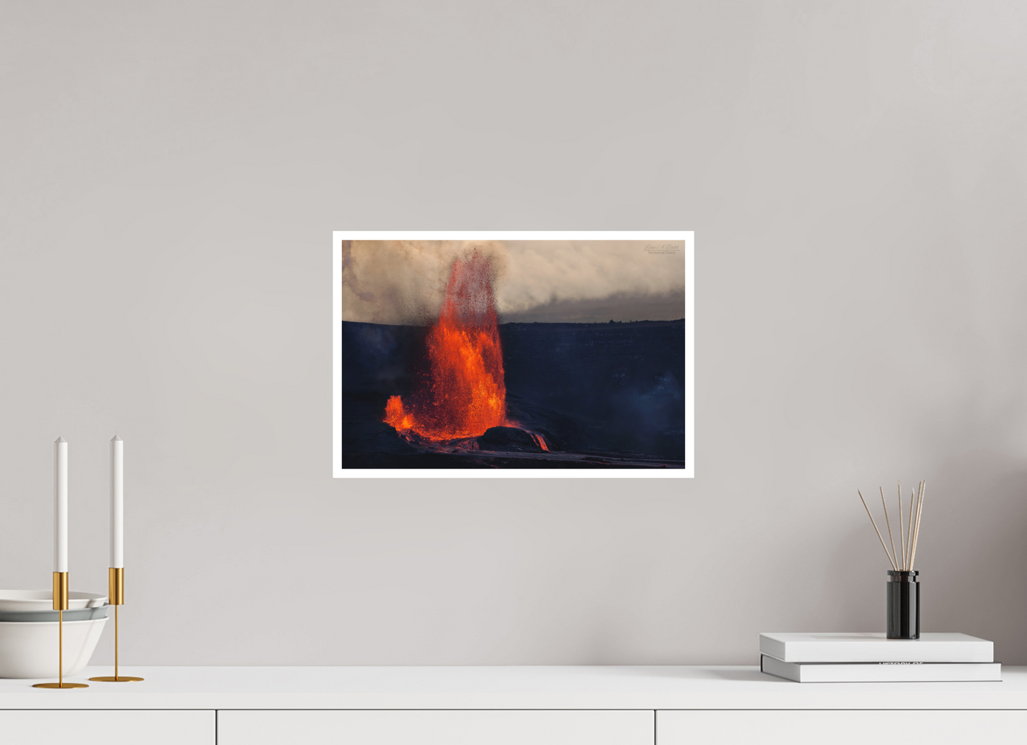 15 x 10″, Photo Print with Matte Lamination (03D) Kilauea Eruption