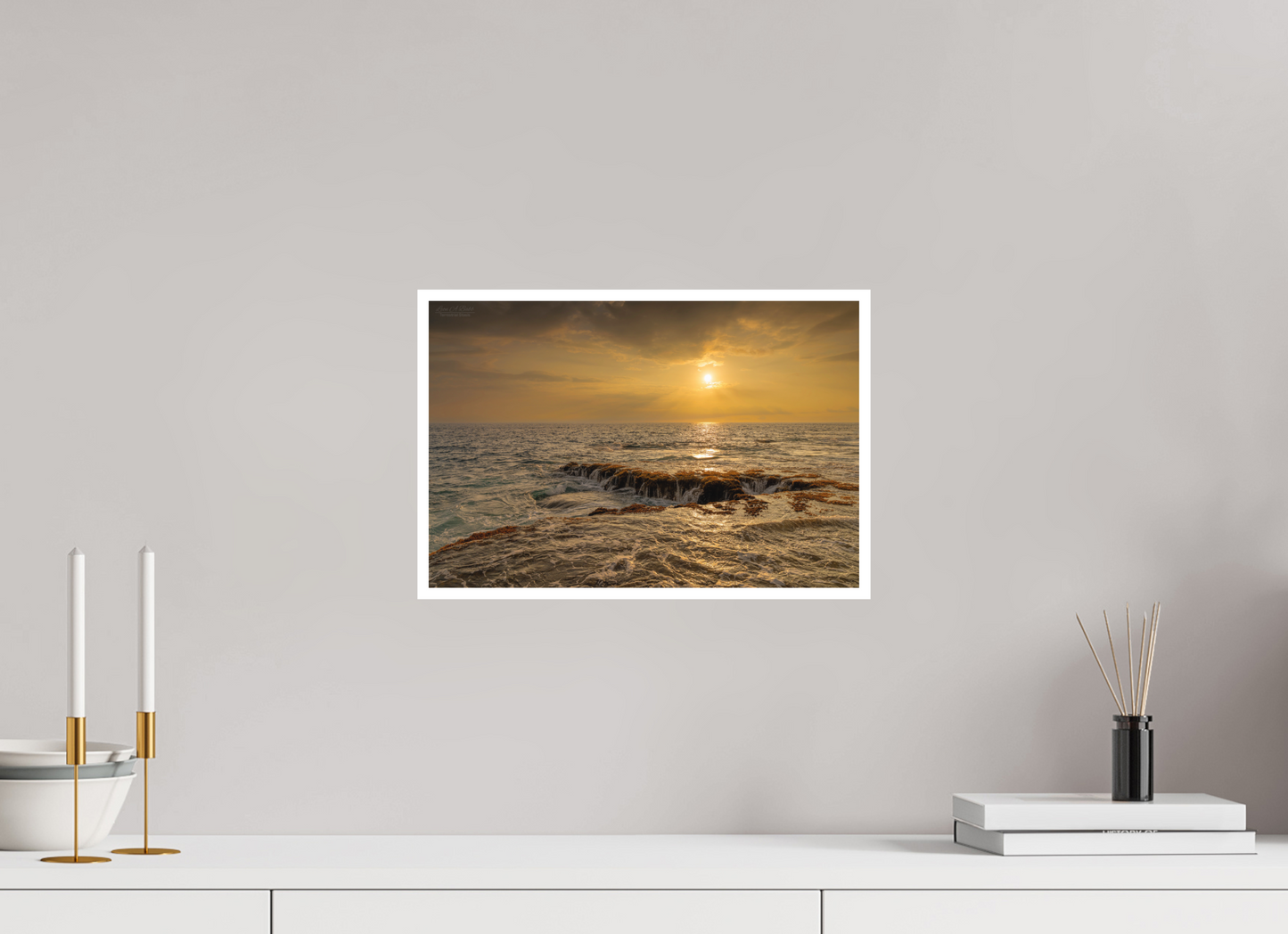 15 x 10″, Print with Matte Lamination Sunset Cascade