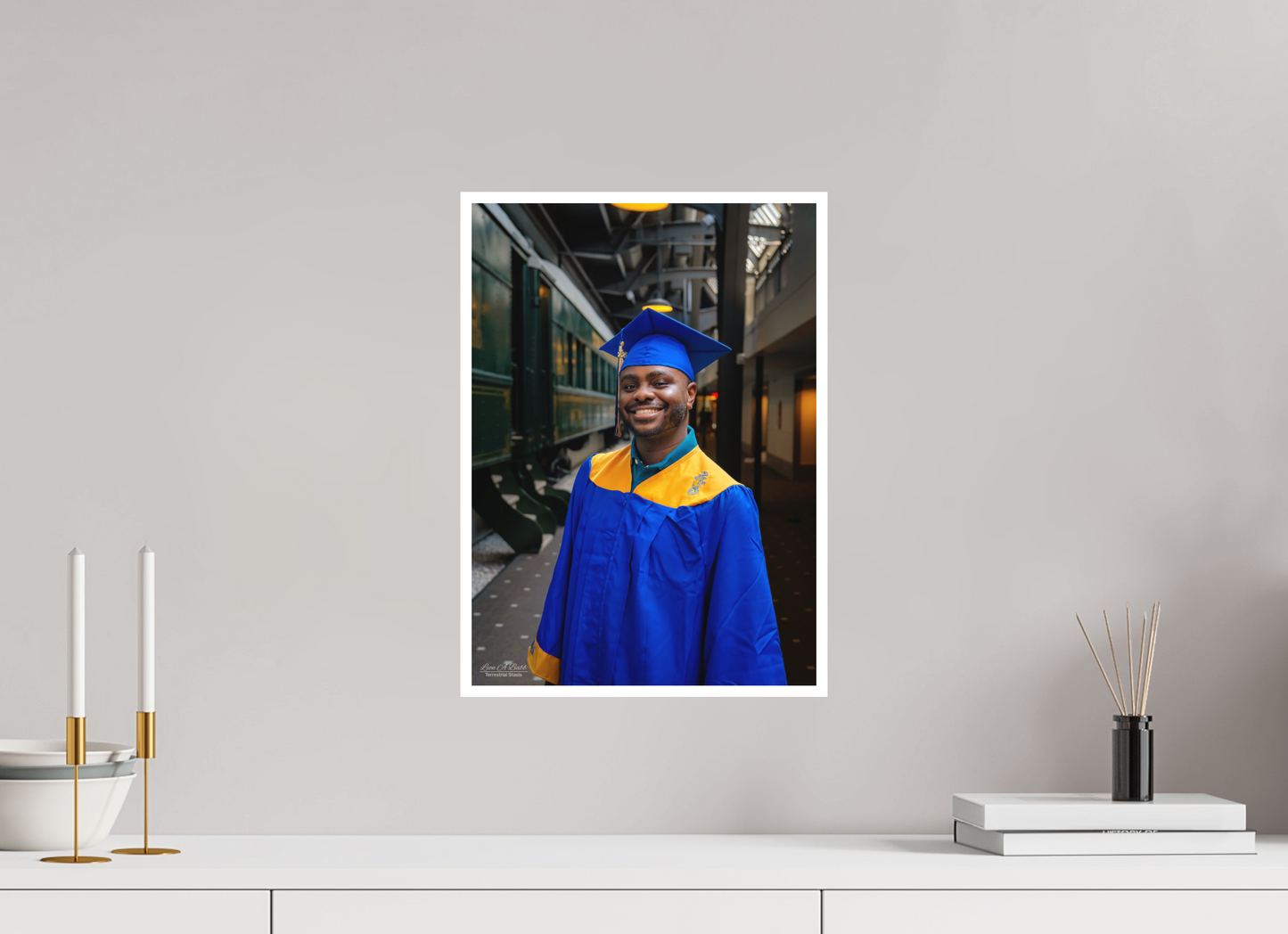 12 x 16.8″, Print with Matte Lamination (15B) Joseph’s High School Graduation