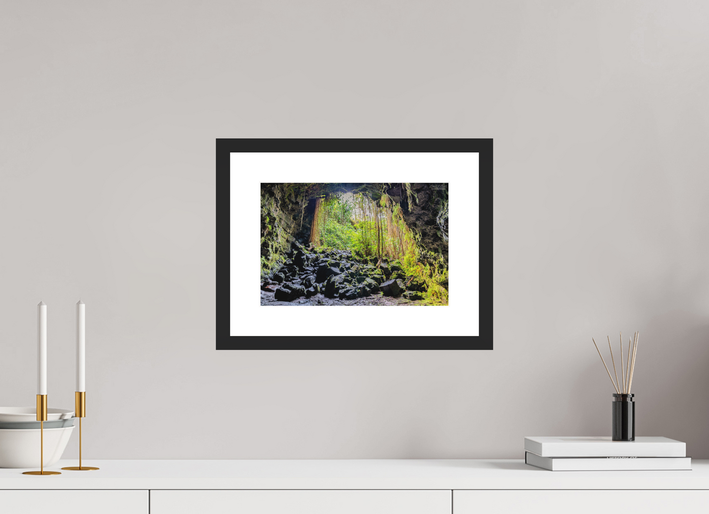 12 x 8″, Classic Black Matte Wood Frame Veil of Solitude 1