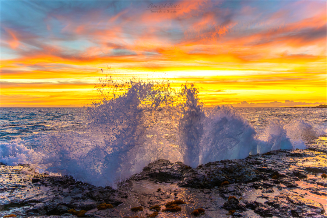 (05B) Crashing Waves at Sunset