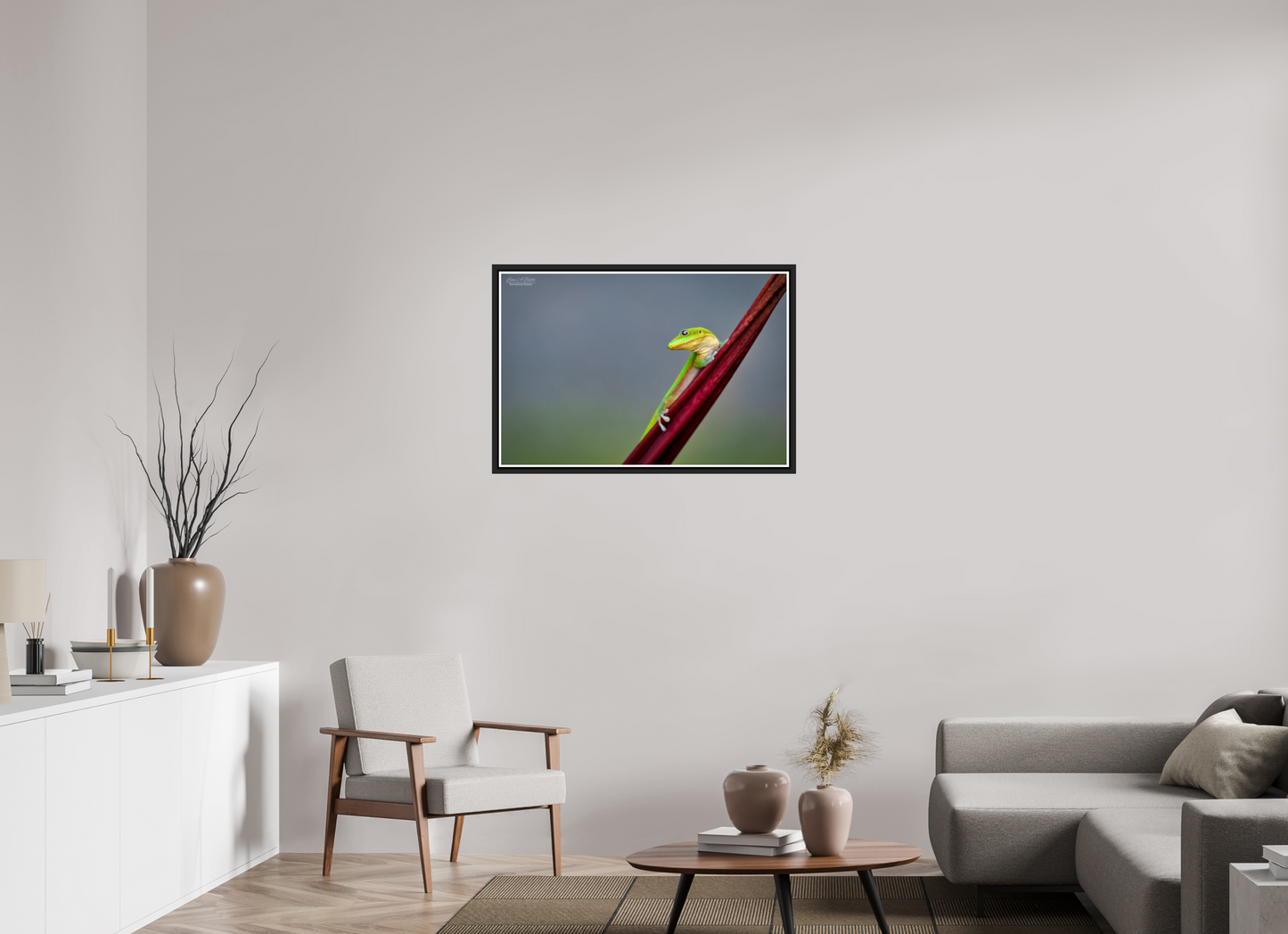 36 x 24″, Black Matte Floater Frame with Acrylic Glass (08Q) Quiet Gaze