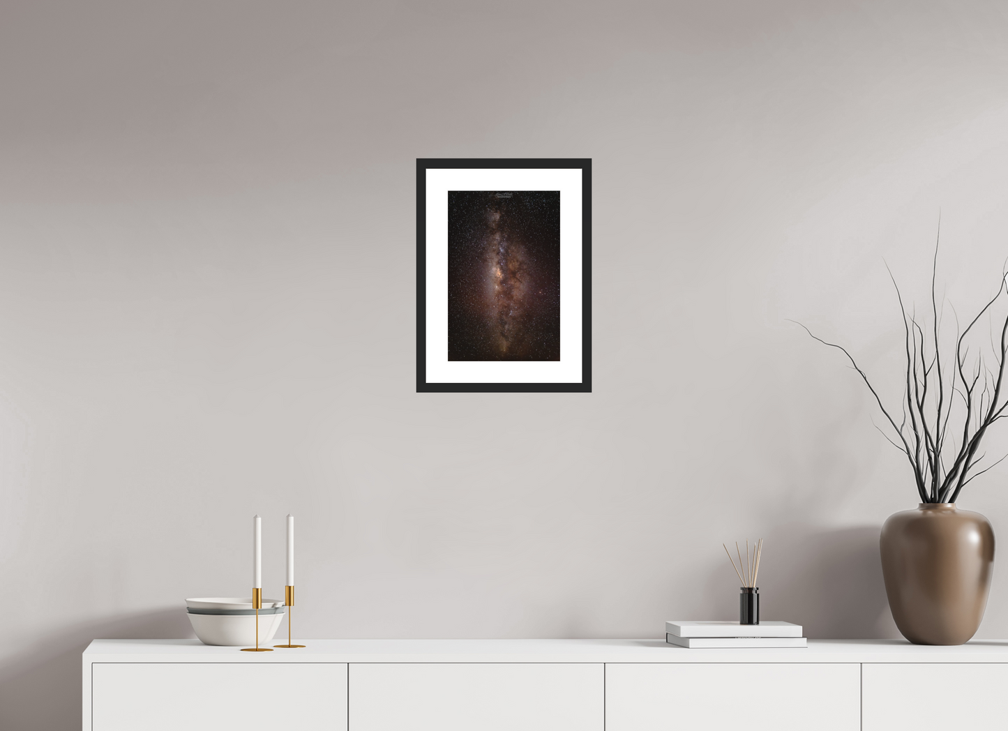 10 x 15″, Standard Black Matte Wood Frame (11A) River of Light