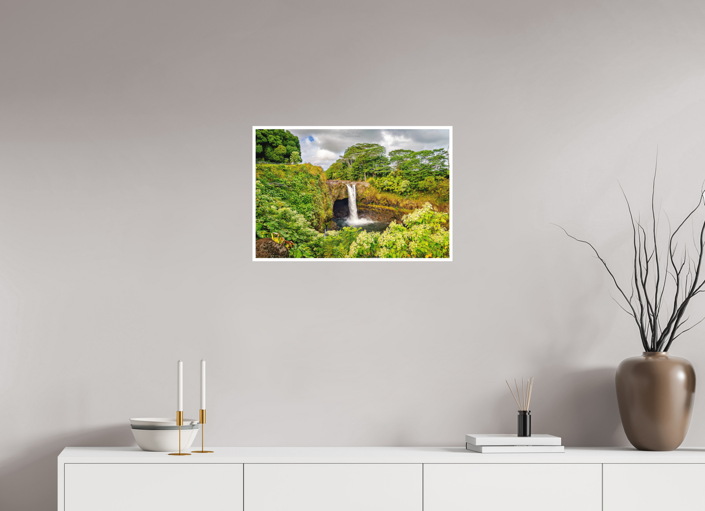24 x 16″, Photo Print with Matte Lamination (04C) Rainbow Falls