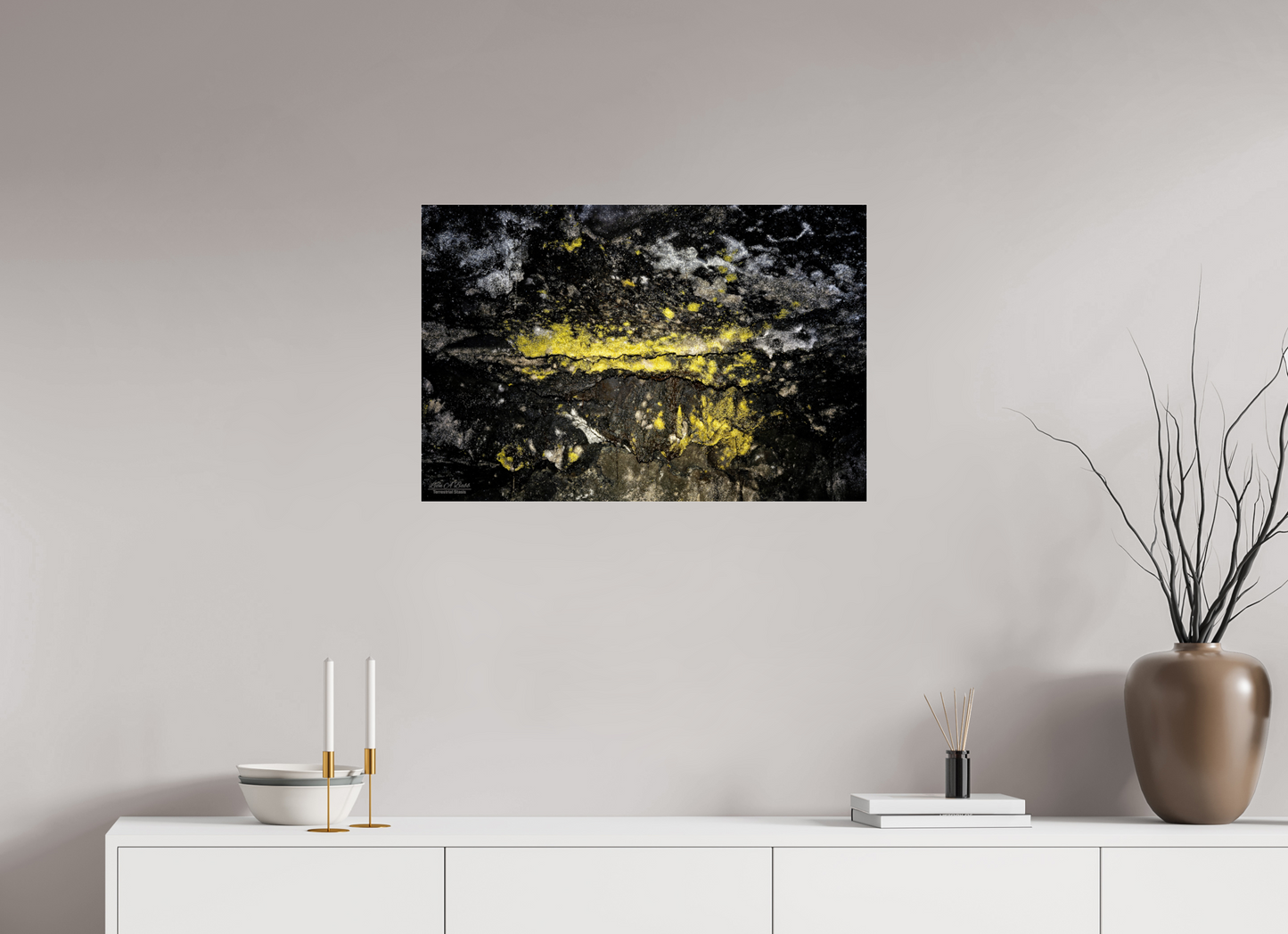 30 x 20″, Photo Print Under Acrylic Glass Luminous veins of the Kaūmana caves 1