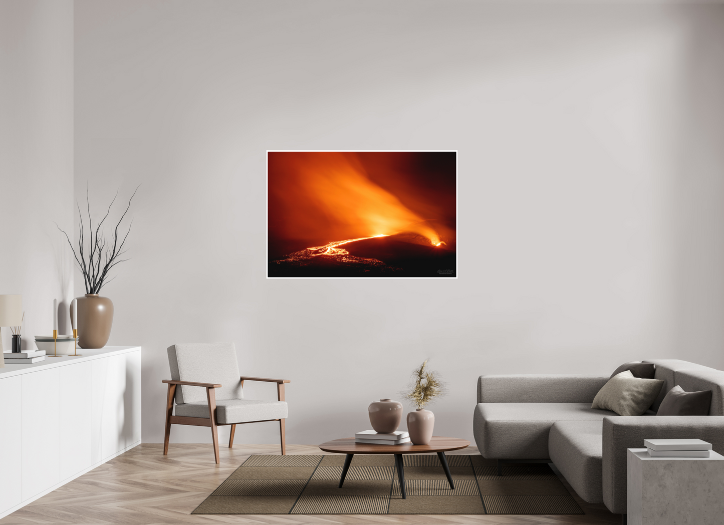 54 x 36″, Print with Matte Lamination Kīlauea Nights