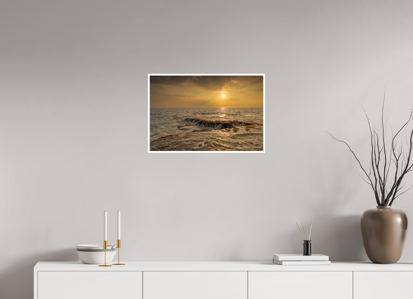 24 x 16″, Print with Matte Lamination Sunset Cascade