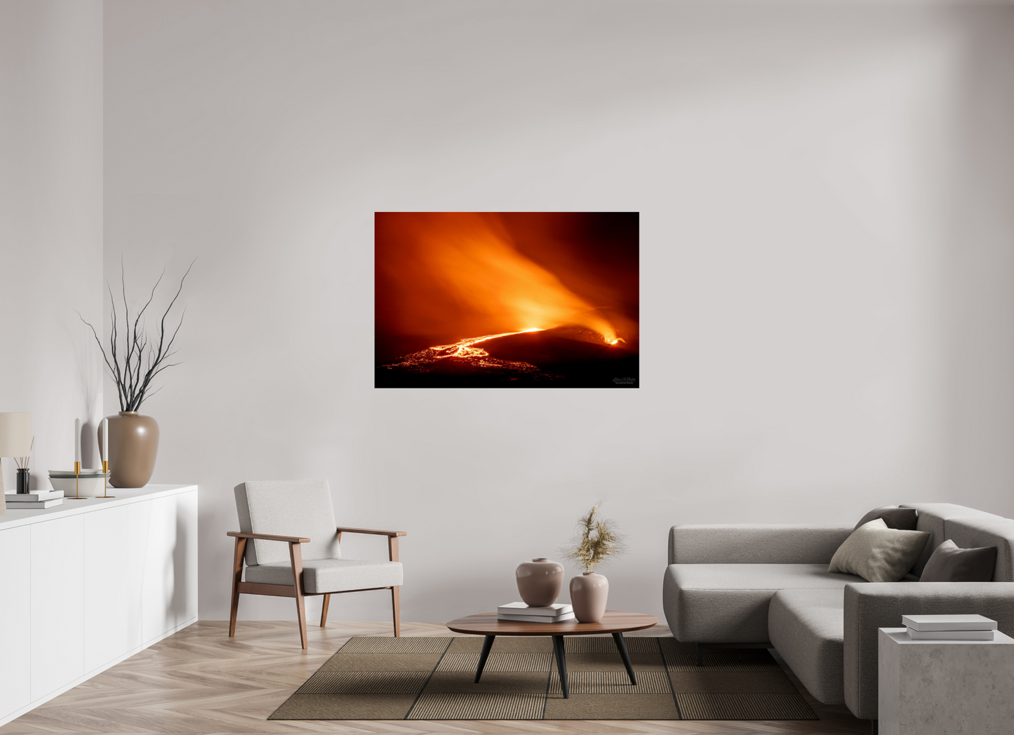 54 x 36″, Photo Print Under Acrylic Glass Kīlauea Nights