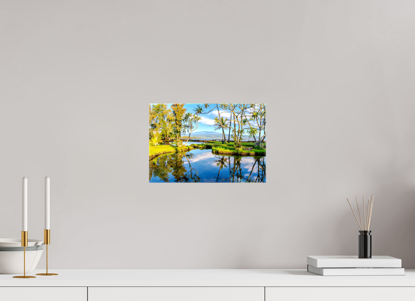 12 x 8″, Glossy Canvas (04B) Sacred Summit from Richardson Park