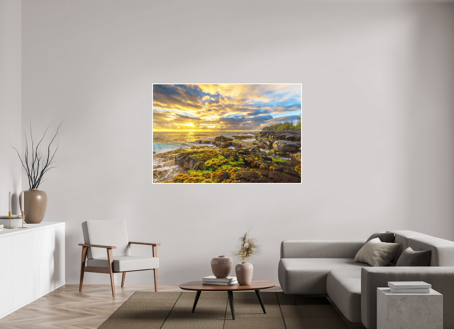 66 x 44″, Photo Print with Matte Lamination (05C) Maku’u Sunrise