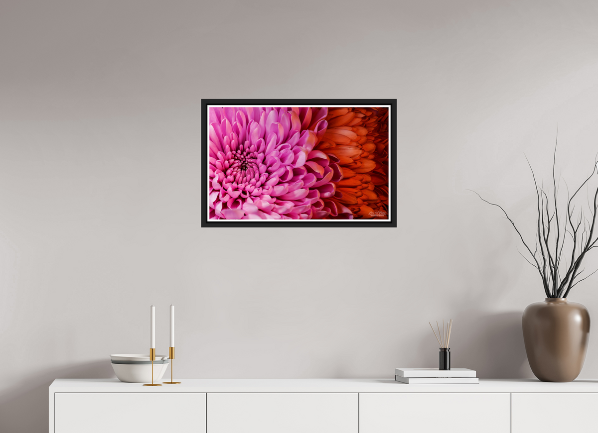 25.6 x 16″, Black Matte Floater Frame with Acrylic Glass ??