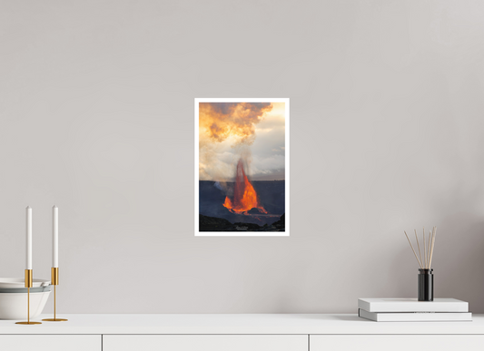 8 x 12″, Photo Print with Matte Lamination (03A) Breath of the Volcano