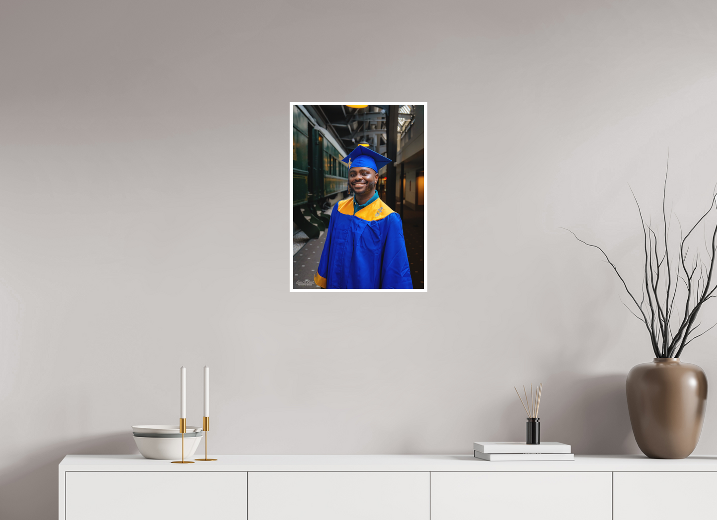 16 x 22.4″, Print with Matte Lamination (15B) Joseph’s High School Graduation