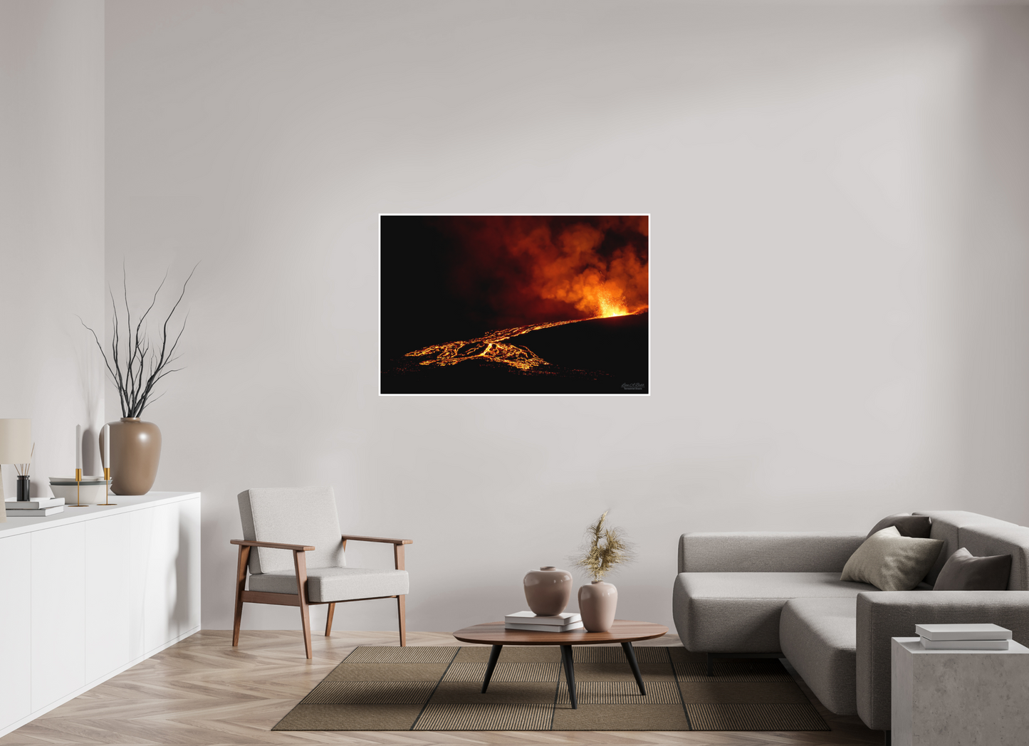54 x 36″, Print with Matte Lamination Flux of Flame