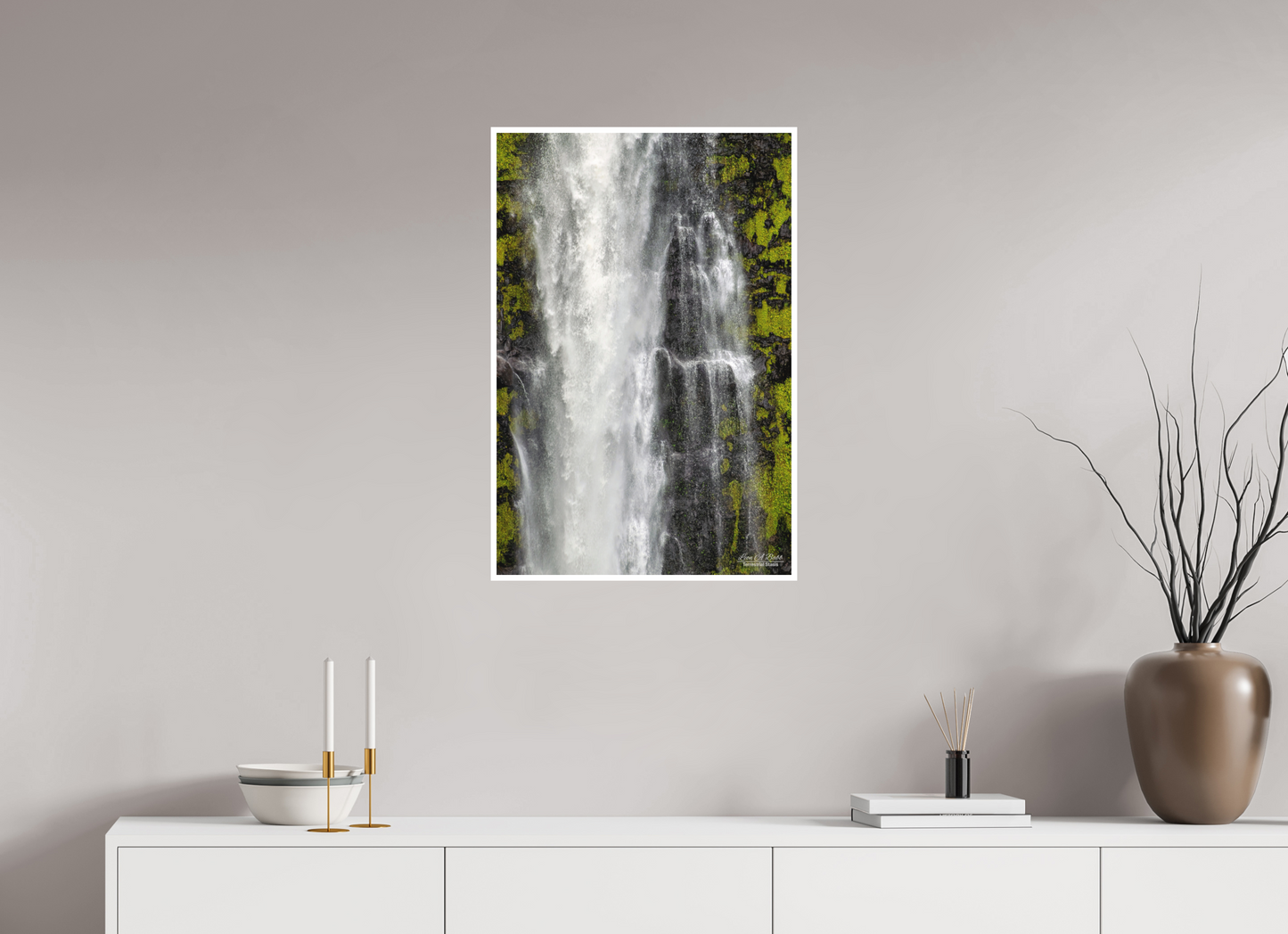 20 x 30″, Photo Print with Matte Lamination (04D) Akaka Falls Cascade