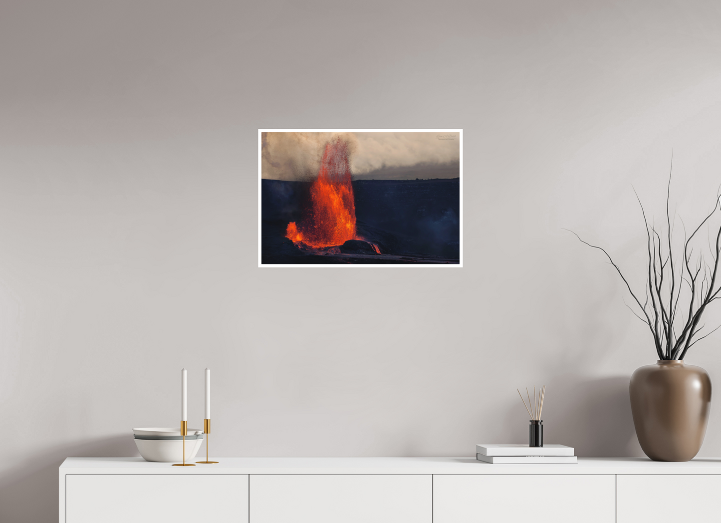 24 x 16″, Photo Print with Matte Lamination (03D) Kilauea Eruption