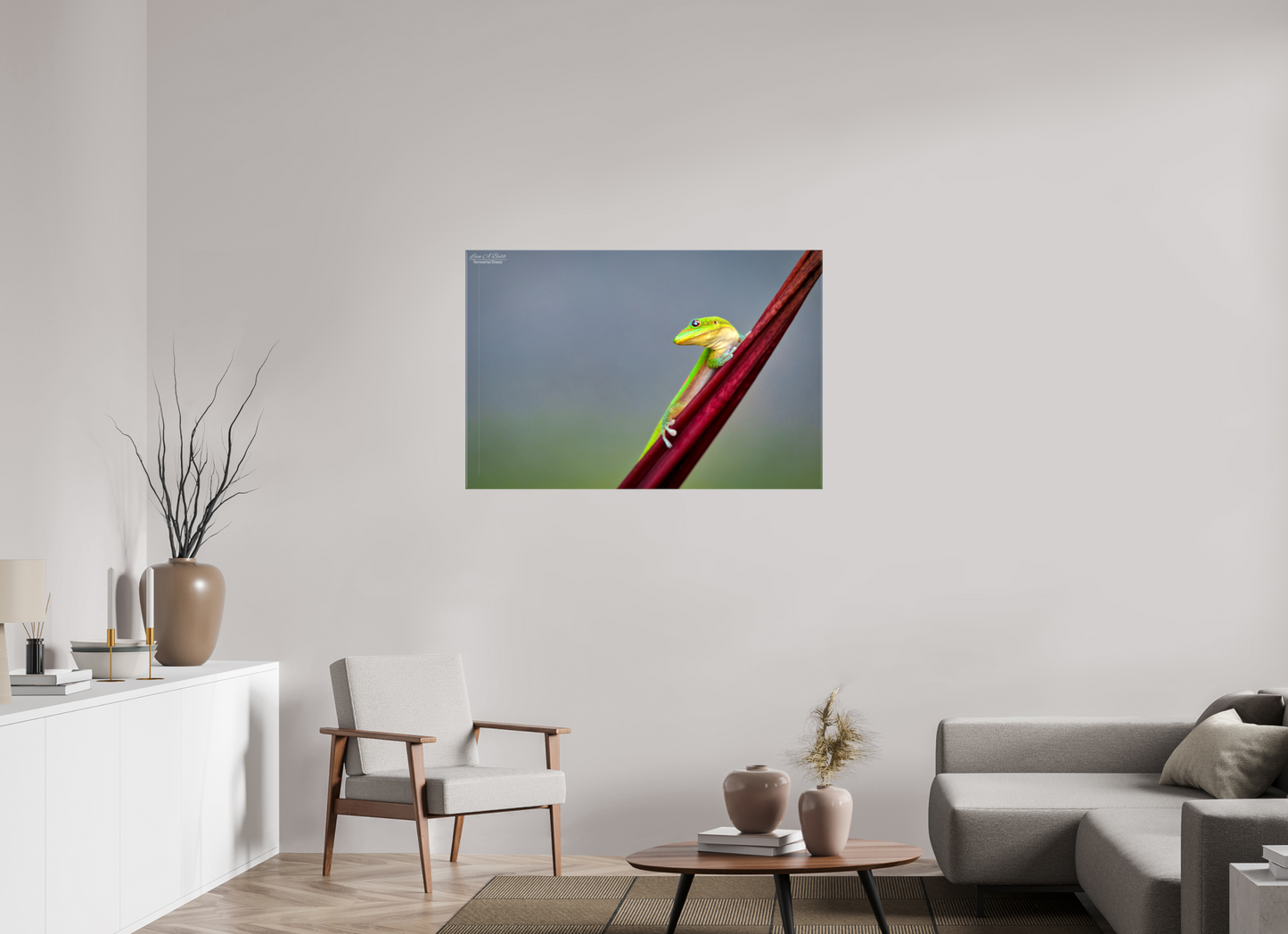 45 x 30″, Glossy Canvas Stretcher Frame with Mirrored Edges (08Q) Quiet Gaze