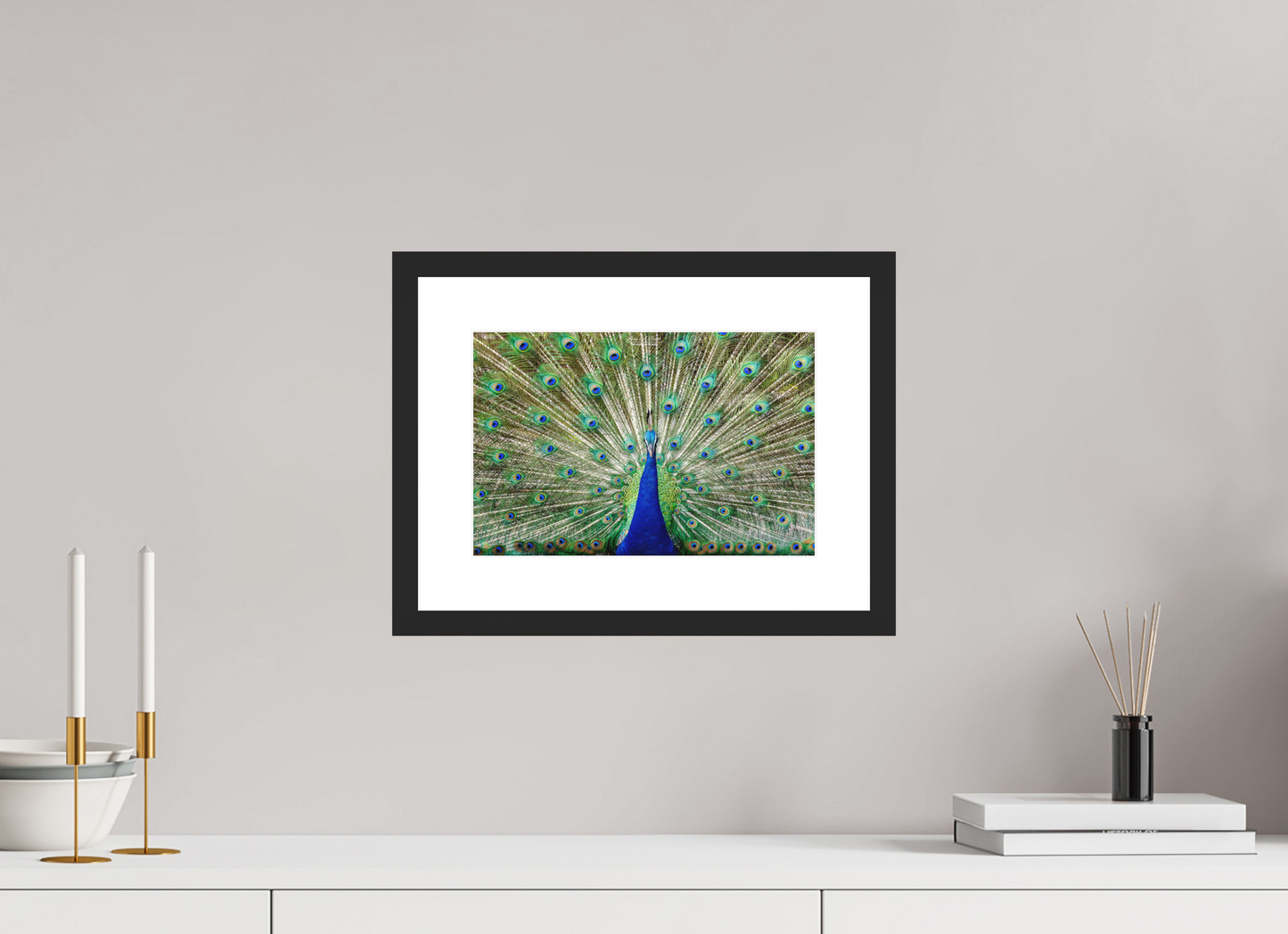 12 x 8″, Standard Black Matte Wood Frame (08C) Majesty Unfolded