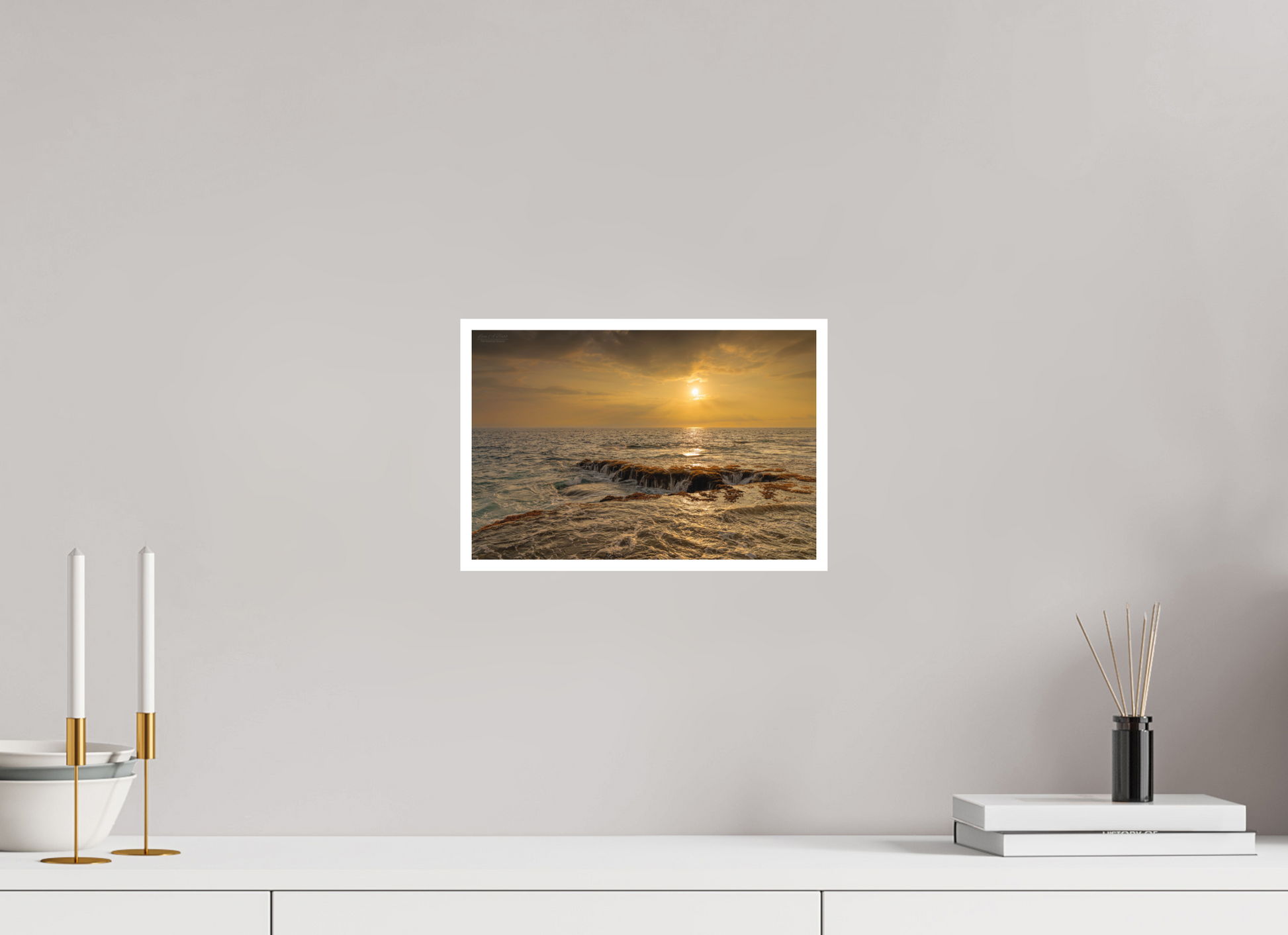 12 x 8″, Print with Matte Lamination Sunset Cascade