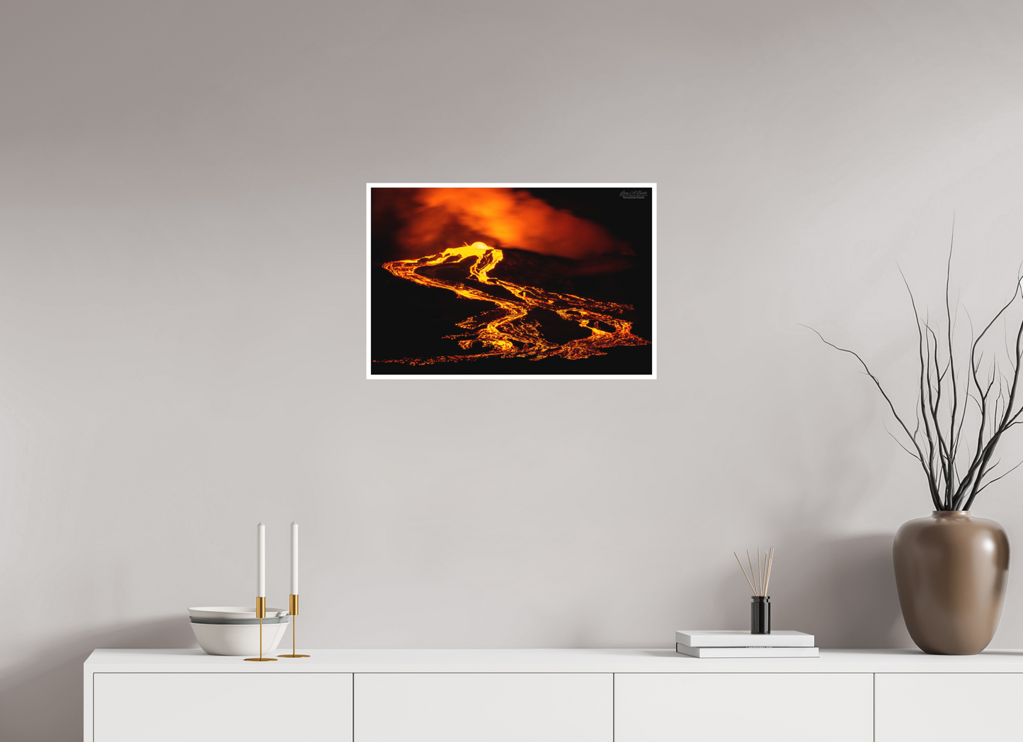 24 x 16″, Print with Matte Lamination (03F) Ember Tide