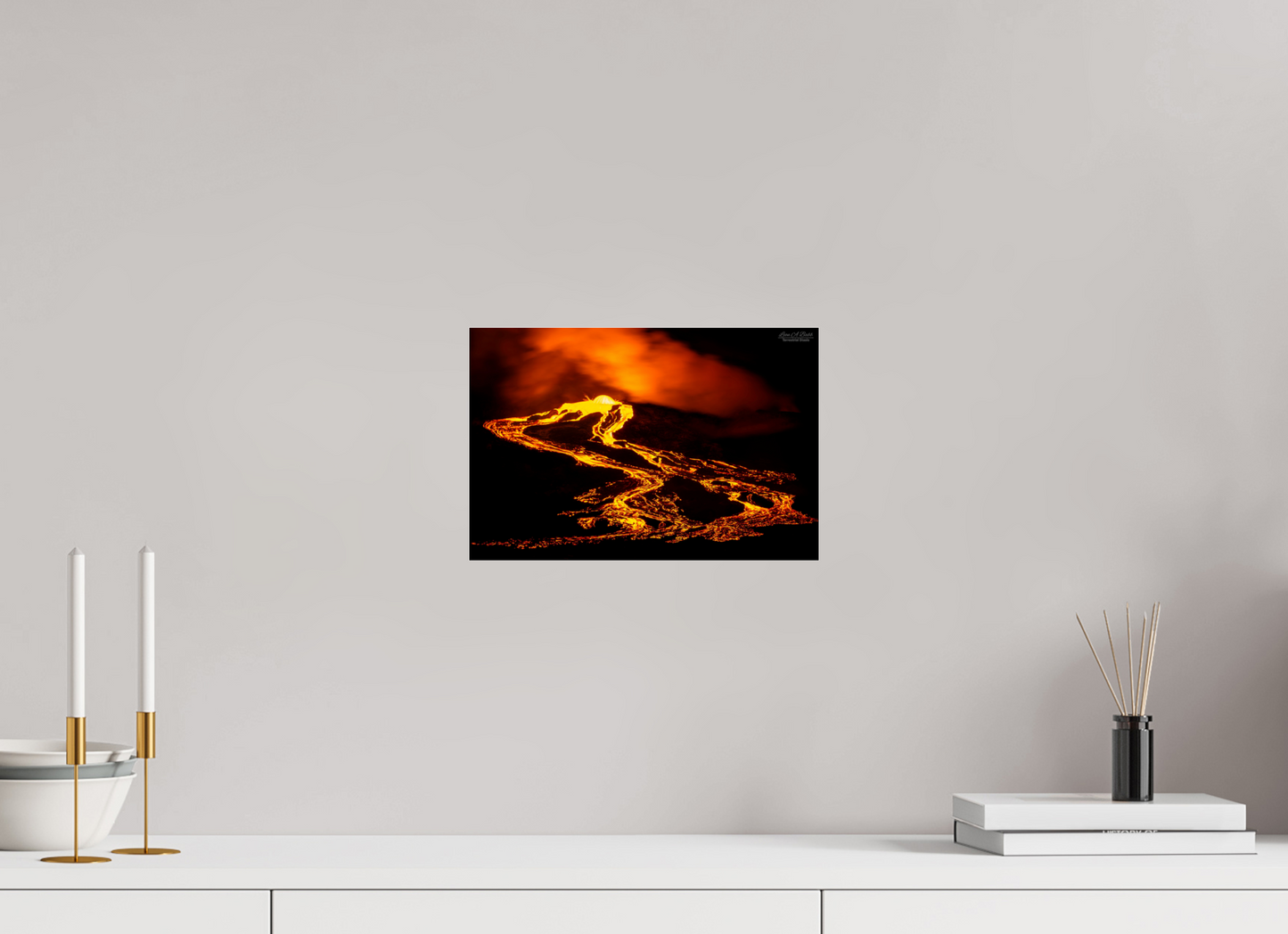 12 x 8″, Photo Print Under Acrylic Glass (03F) Ember Tide