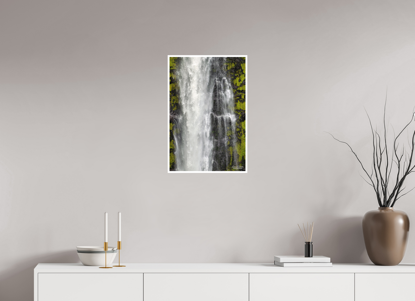 16 x 24″, Photo Print with Matte Lamination (04D) Akaka Falls Cascade